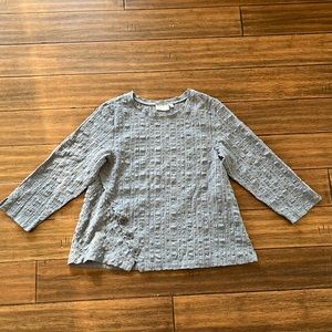 Habitat gray blue Blouse-Size M with button details